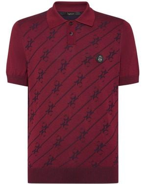 Billionaire All-Over Print Polo Shirt - Red