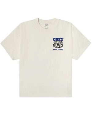 Obey Know Thyself Graphic-Print T-Shirt - White