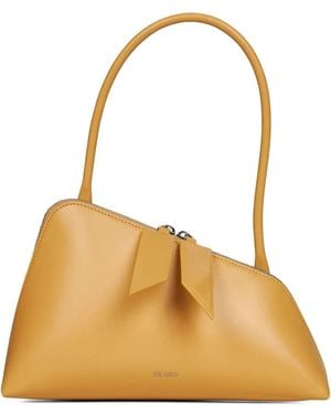 The Attico Schultertasche aus Leder - Mettallic
