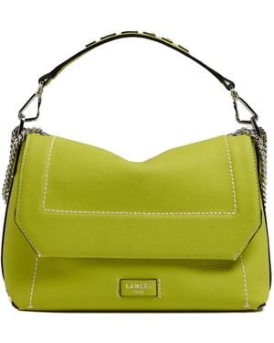 Lancel Ninon Soft Leather Shoulder Bag - Green
