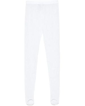 Wardrobe NYC Embroidered-Lace Trousers - White