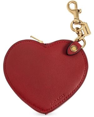 COACH Heart Wallet - Red