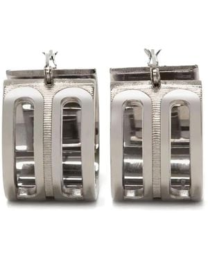 Victoria Beckham B Frame Earrings - Metallic