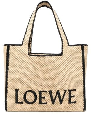 Loewe ラフィア ハンドバッグ - ナチュラル