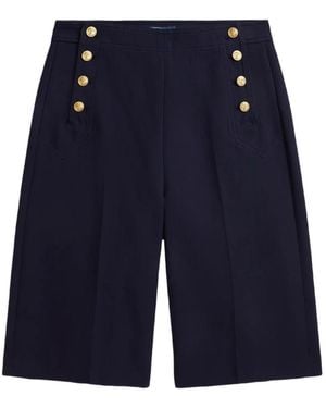 Polo Ralph Lauren Button-Embellished Tailored Pants - Blue