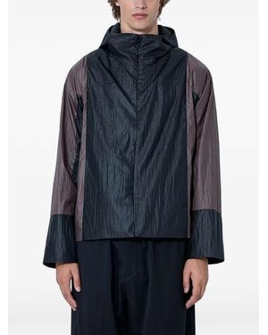 Kiko Kostadinov Crinkled Colour-Block Jacket - Blue