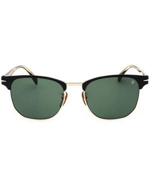 David Beckham Browline-Frame Sunglasses - Green
