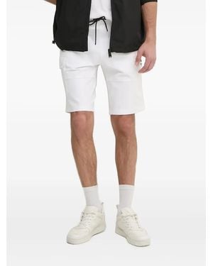 Aeronautica Militare Cargo-Shorts mit aufgesetzten Taschen - Weiß