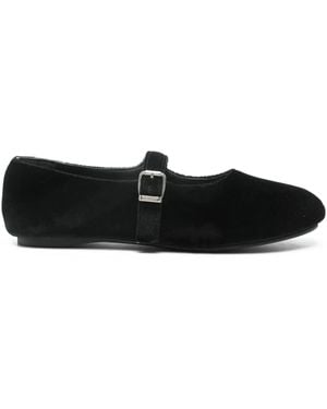 Virreina Ballerinas mit Riemen - Schwarz
