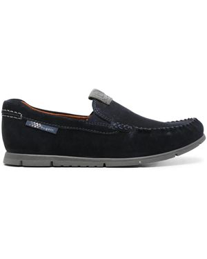 Bugatti Clipperton Suede Loafers - Black