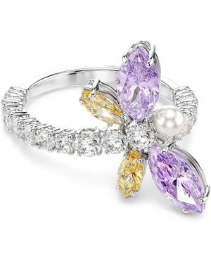 Swarovski X Ariana Grande Crystal-Butterfly Ring - White