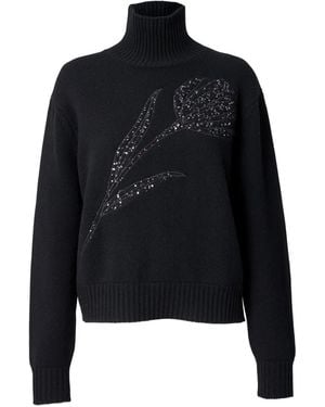Carolina Herrera Pull À Sequins - Noir
