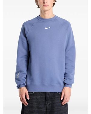 Nike X Drake Nocta Sweater Met Ronde Hals En Logo - Blauw