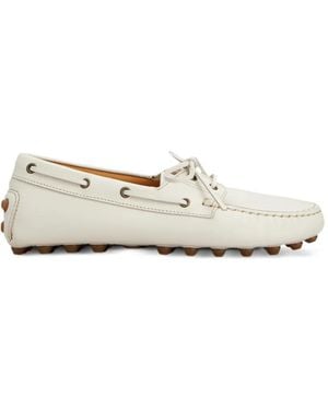 Tod's Gommino Loafer Mit Schnürung - Weiß