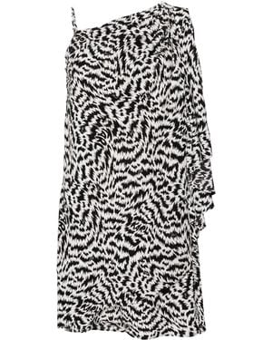 KARL LAGERFELD Asymmetric Dress Print - White