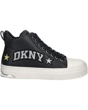 DKNY Yaser Star Embellished Trainers - Black