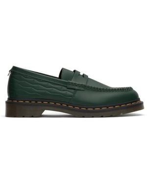 Dr. Martens X Wasted Youth Penton Smooth Leather Loafers - Green