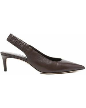 Stuart Weitzman Pointed-Toe Slingback Pumps - White