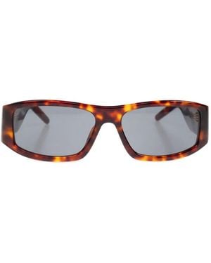 CASABLANCA Rectangle Tortoiseshell Sunglasses - Brown