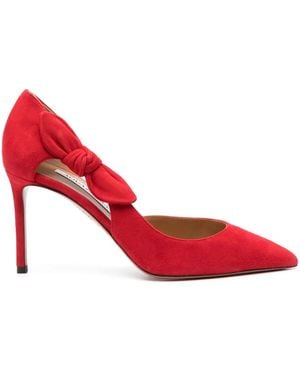 Aquazzura Very Bow Tie 105mm パンプス - レッド