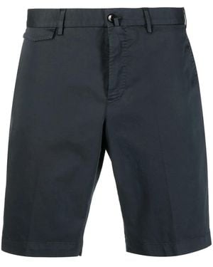 PT Torino Above-Knee Cotton Chino Shorts - Blue