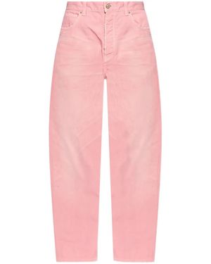 Balenciaga Loose-Fit Jeans - Pink