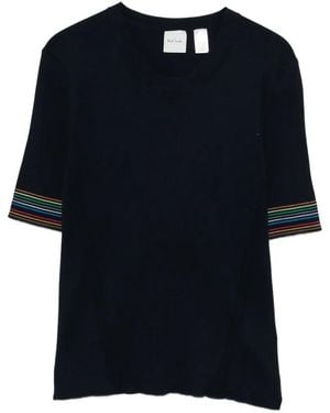 Paul Smith Striped Short-Sleeve T-Shirt - Black