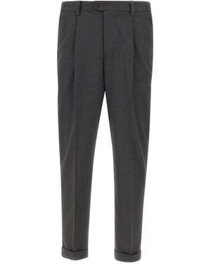 Devore Pleated Pants - Gray