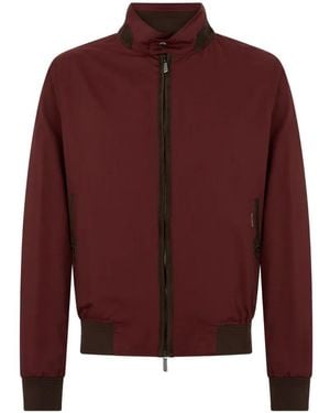 Moorer Zip-Fastening Jacket - Red