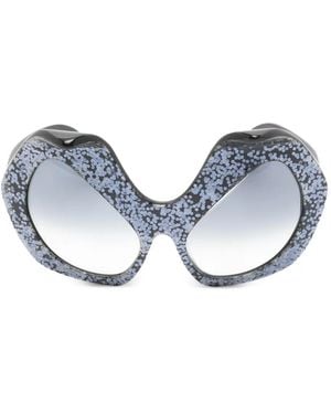 Anna Karin Karlsson Killing Kitten Geometric-Frame Sunglasses - Blue