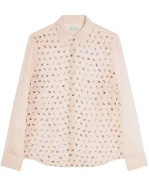 Dries Van Noten Chemise À Strass - Neutre