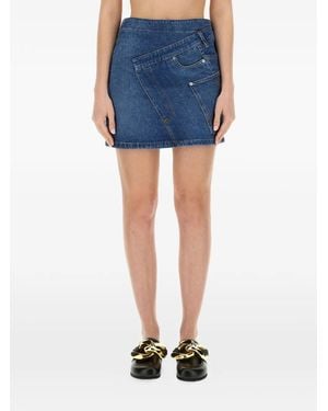 JW Anderson Falda Corta Vaquera - Azul