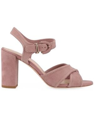 Tod's Crossover-Strap Buckle-Fastening Leather Sandals - Pink