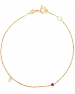 We by WHITEbIRD 18Kt Clarisse Diamond And Ruby Bracelet - White
