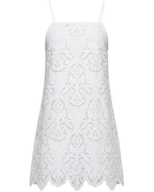 Toccin Olivera Eyelet Shift Dress - White
