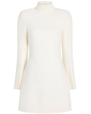 Cinq À Sept Randa Split-Sleeve High-Neck Mini Dress - White