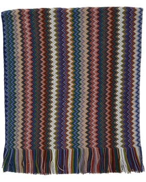 Missoni Zig-Zag Fringed Scarf - Black