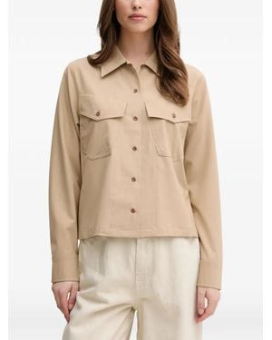 Mos Mosh Phila Roy Flap-Pocket Shirt - Natural