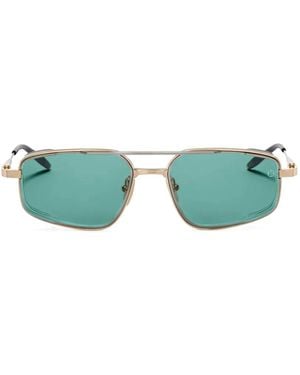 Akoni Atlantis Geometric-Frame Sunglasses - Green