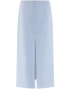 Ferragamo Layered Midi Skirt - Blue