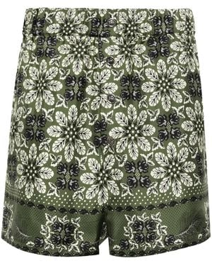 ETRO フローラル ペイズリー シルク パンツ ブルー ETRO フローラル シルクパンツ | ブルー | FARFETCH JP