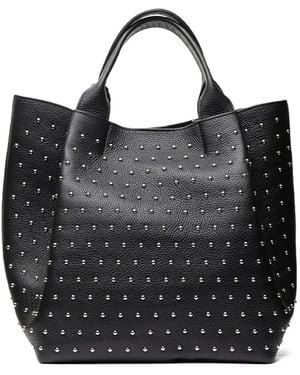 Poche Paris Cabas Torba À Détails De Clous - Noir