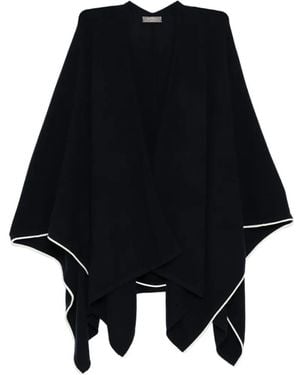 N.Peal Cashmere Mara Cape - Black