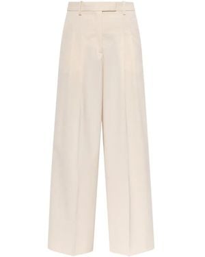 By Malene Birger Taalia Pleated Wide-Leg Pants - White