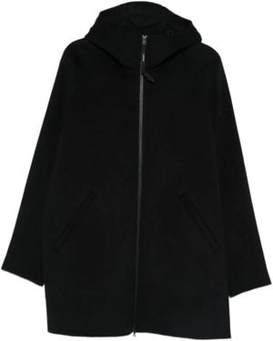Aspesi Manteau À Capuche - Black