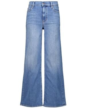 FRAME Jeans Le Slim A Gamba Ampia - Blu