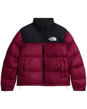 The North Face 1996 Retro Nuptse Colour-Block Puffer Jacket - Red