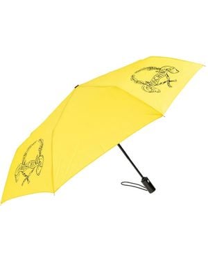 Moschino Logo-Motif Umbrella - Yellow