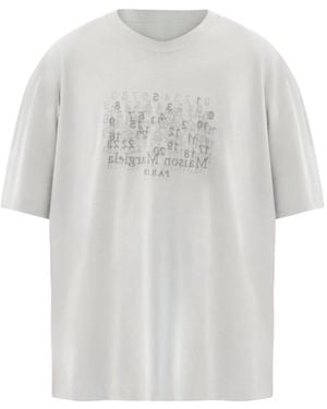 Maison Margiela T-Shirt Con Stampa - Bianco