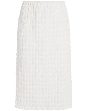 Proenza Schouler Lori Textured Midi Skirt - White